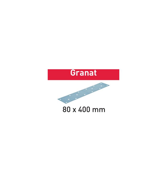 Schleifstreifen STF 80x400 P180 GR/50 Granat