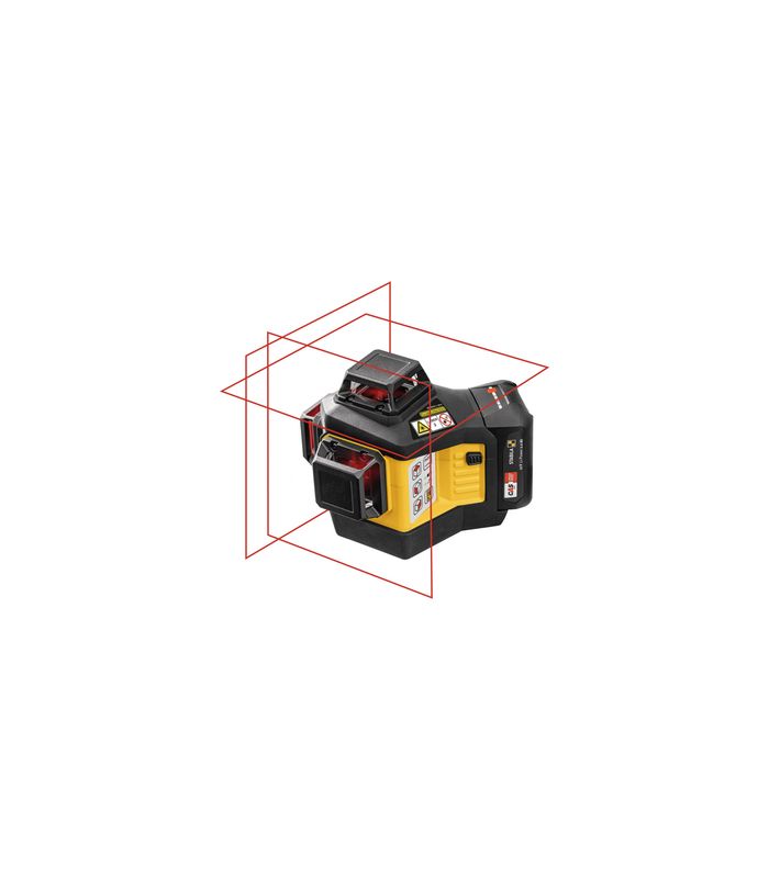 Multilinien-Laser LAX 600 7-tlg. Set 12-V-System mit Akku und Ladegerät (EU)