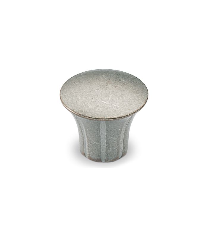 Möbel- Knopf, Eburaco, 9112654, Durchmesser 33mm, Höhe 29mm, Zink, silberoptik antik