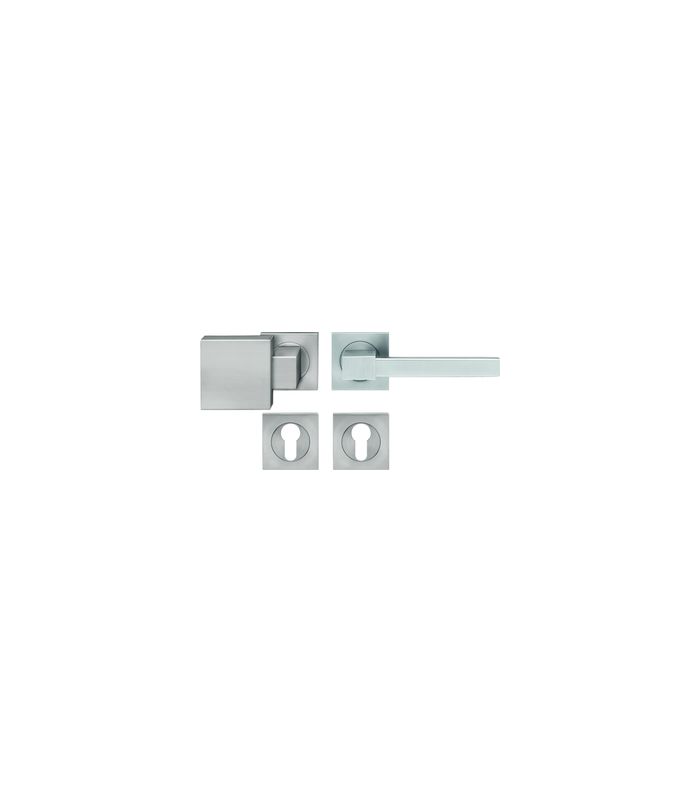 Wechsel-Rosettengarnitur Portland ER47Q PZ Edelstahl matt rechts TS 39-48mm