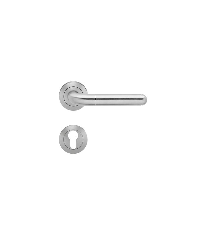 Drücker-Rosettengarnitur Lignano Steel ER/FS 35 PZ FS 9mm Edelstahl matt TS 38-48mm