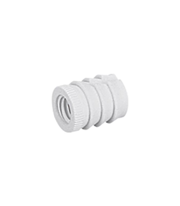 Möbel- Kunststoffmuffe, M5, Länge 11mm, 78920, Kunststoff, weiß