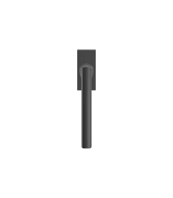 Fenstergriff EF544Q mit 4-fach Rast. rechteckiger Abdeckkappe schwarz