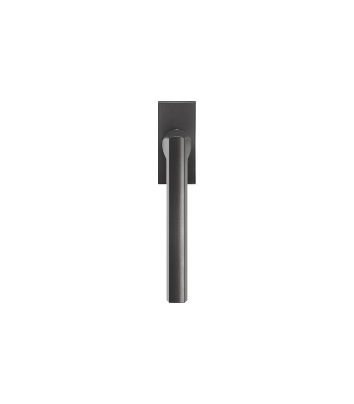 Fenstergriff EF544 mit 4-fach Rast. rechteckige Abdeckkappe Titan grau