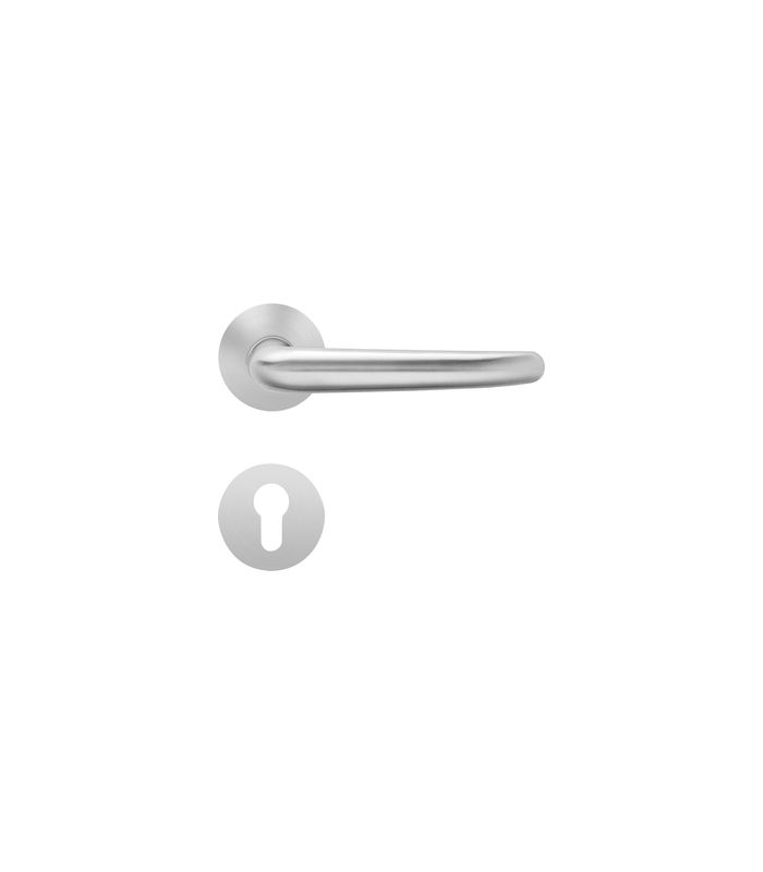 Drücker-Rosettengarnitur Elba EPL22 PZ Edelstahl matt TS 39-47mm PlanDesign