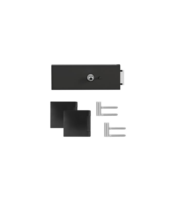 Glastürschloß KD Comfort EGS 660QL S9 83m.Bänder Kosmos schwarz KD Comfort Privacy