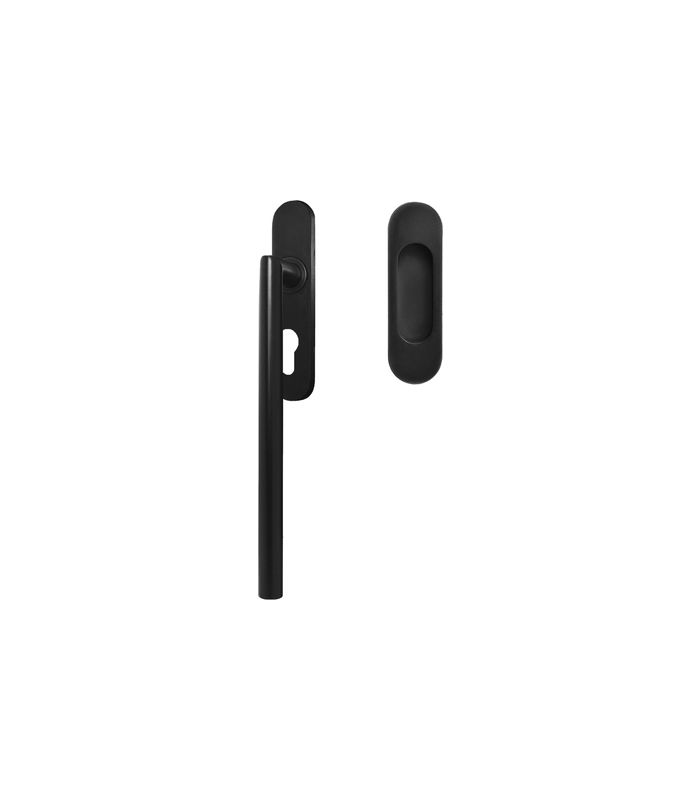Hebeschiebetürgriffset EHSSET28 PZ ungelocht Kosmos schwarz 9/10mm