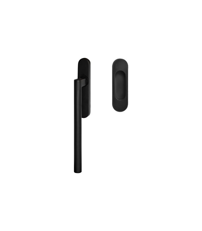 Hebeschiebetürgriffset EHSSET45 - UN ungelocht, Kosmos schwarz 9/10 mm