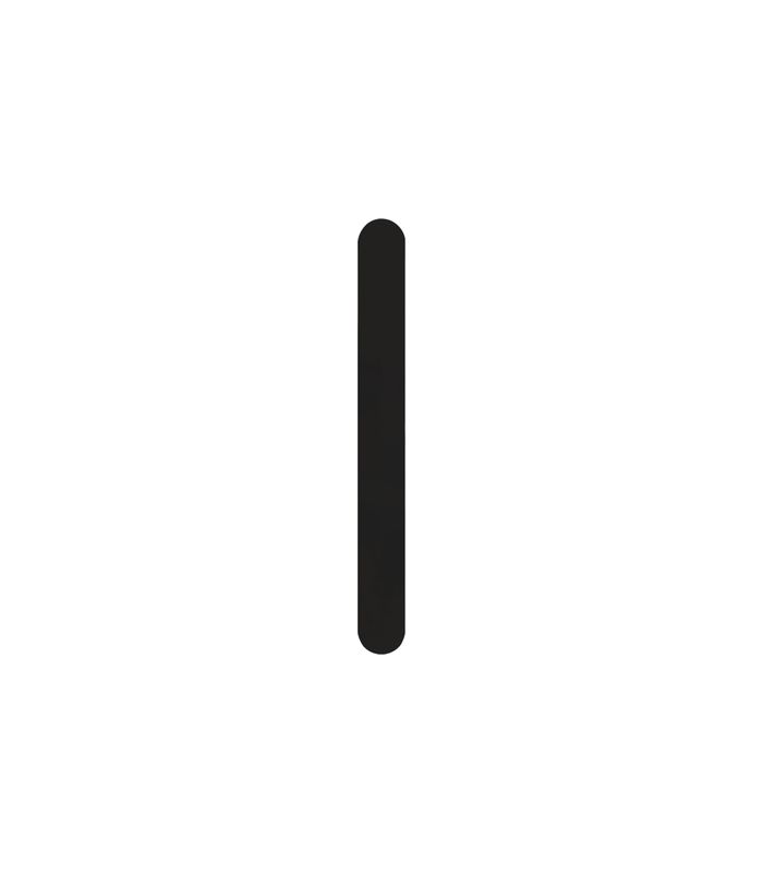 Schmalrahmenschild ELRMA - BL, blank, 250 x 30mm Kosmos schwarz