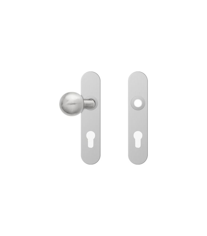 Langschild ELX - WG, links/rechts 72mm Edelstahl matt