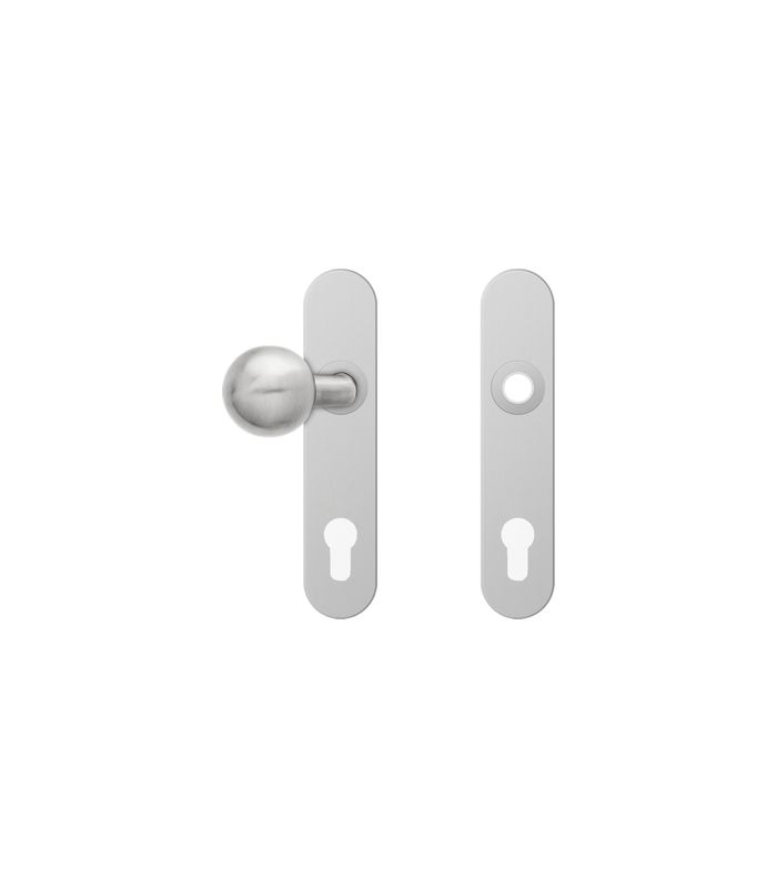 Langschild ELX - WG, links/rechts, 92mm Edelstahl matt