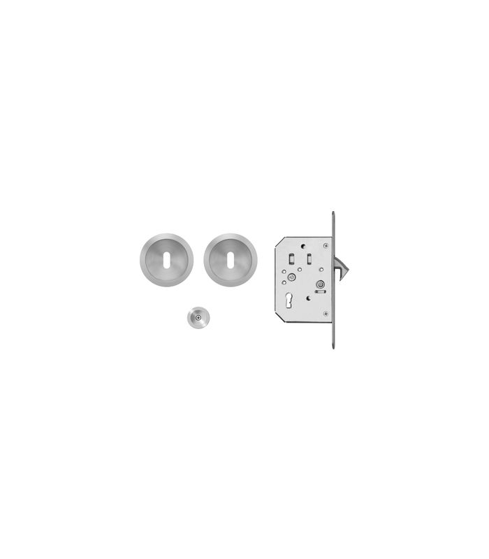 Schiebetürset EPD BB 71 Edelstahl matt
