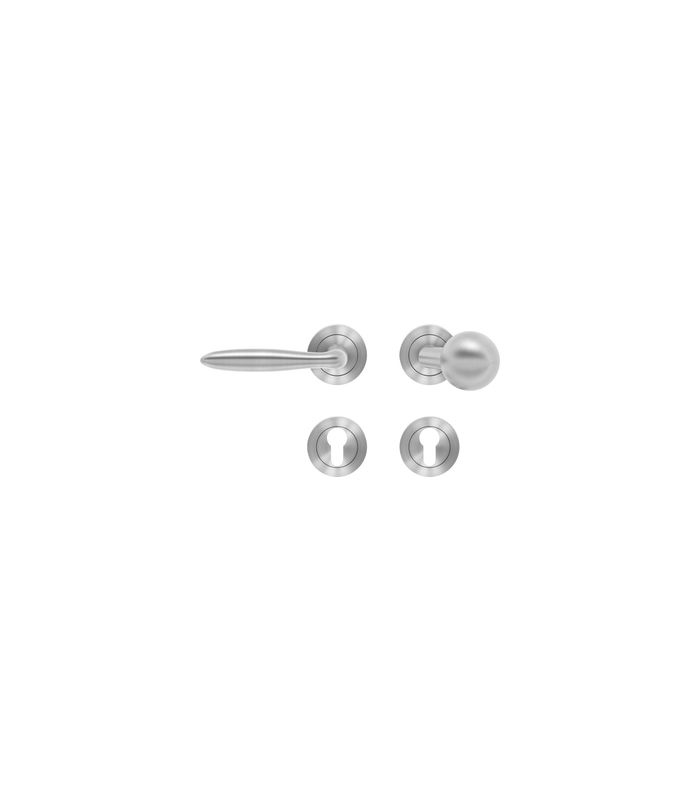 Wechselgarnitur Korfu ER/FS 24 WG L FS 9mm Edelstahl matt TS 38-48mm