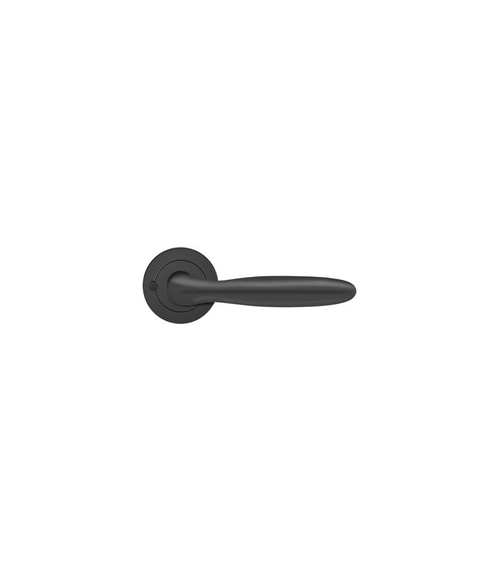 Griffgrt. Korfu ER24 S9 Kosmos schwarz mit Drückerrosette /o.Schl.Rosette