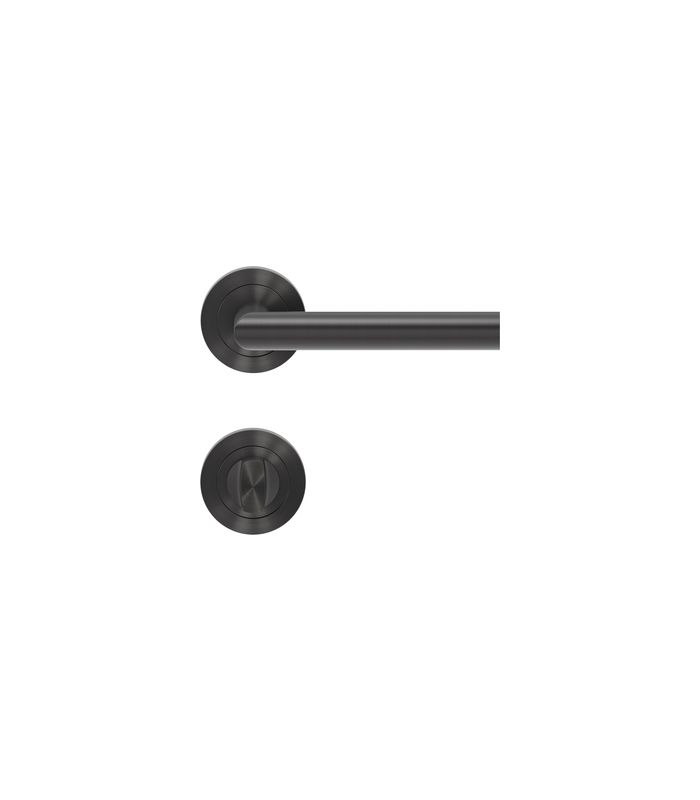 Drücker-Rosettengarnitur Rhodos ER28 BAD Titan grau TS 38-47mm
