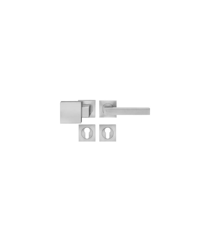 Wechsel-Rosettengarnitur Seattle ER46Q PZ Edelstahl matt rechts TS 39-48mm