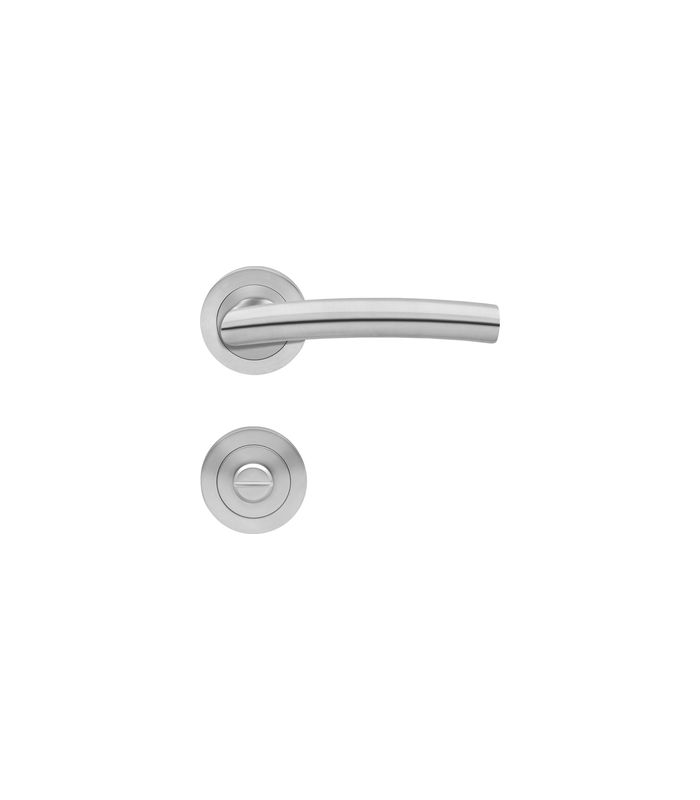 Drücker-Rosettengarnitur Madrid ER56-BAD Edelstahl matt TS 38-48mm