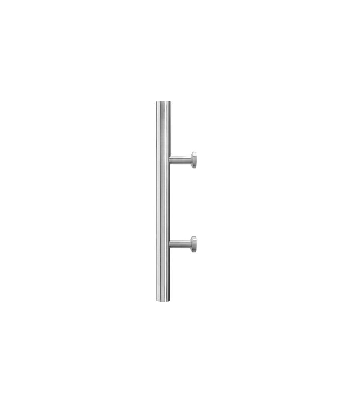 Einzelstossgriff ES4PS - 350 T- Form Edelstahl matt