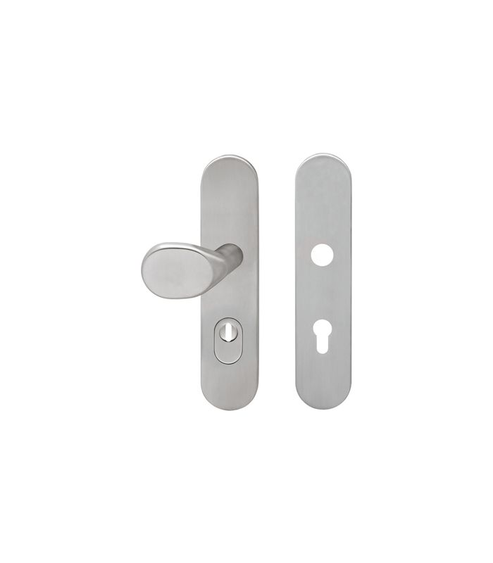 Schutzwechselgarnitur ESG675AK PZ, 72mm, ZA Knopf EK583G gekröpft Edelstahl poliert