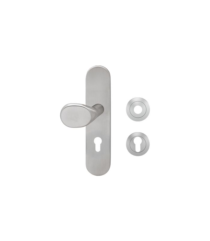 Schutzwechselgarnitur ESGR 670 - PZ, 72mm Knopf EK582G Edelstahl poliert