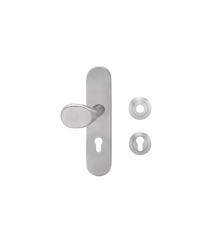 Schutzwechselgarnitur ESGR680F PZ 72mm ZA Knopf EK680 gekröpft Edelstahl poliert
