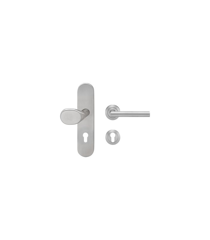 Kombi-Schutz-Wechselgarnitur ESGR28 680 PZ 92mm Edelstahl matt ES2 TS 34-53mm