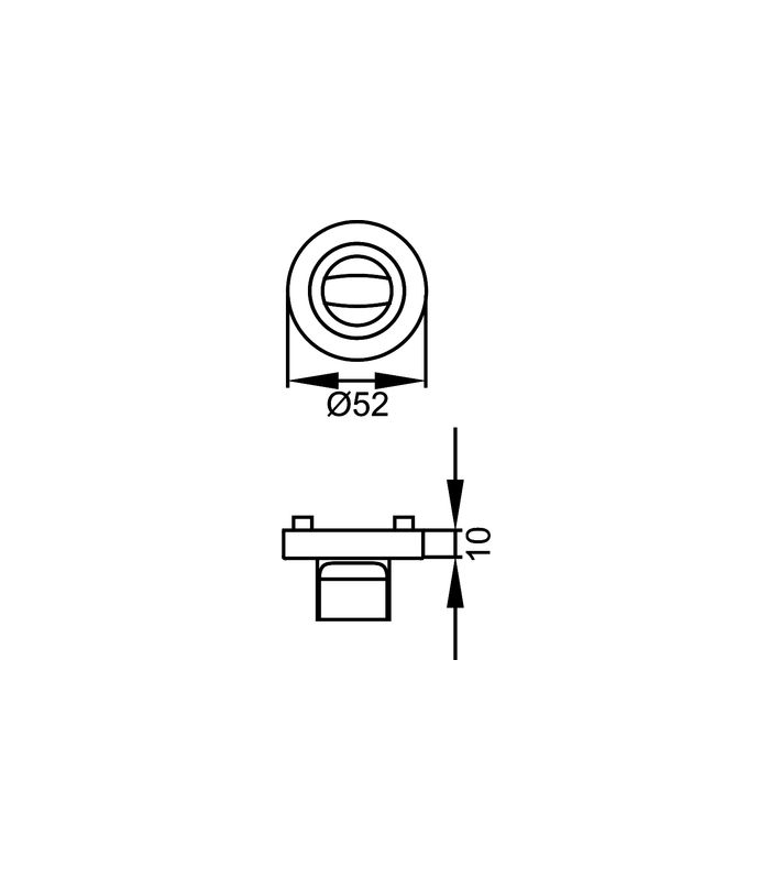 Spaltsicherungsrosette EZ1332 SP Kosmos schwarz