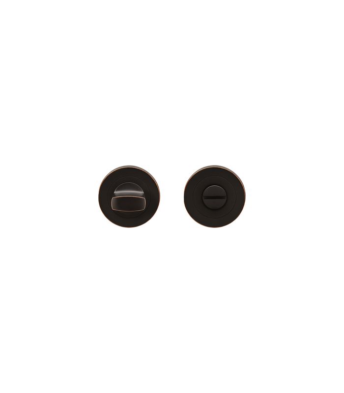 Badverriegelung EZ1332 BAD 8mm Stift Ring kantig Antik Bronze Optik