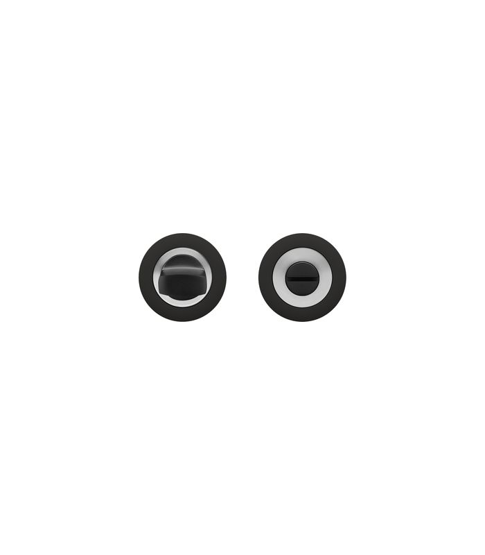 Badverriegelung EZ1332 BAD 8mm Stift Ring kantig Kosmos schwarz /Edelst.matt