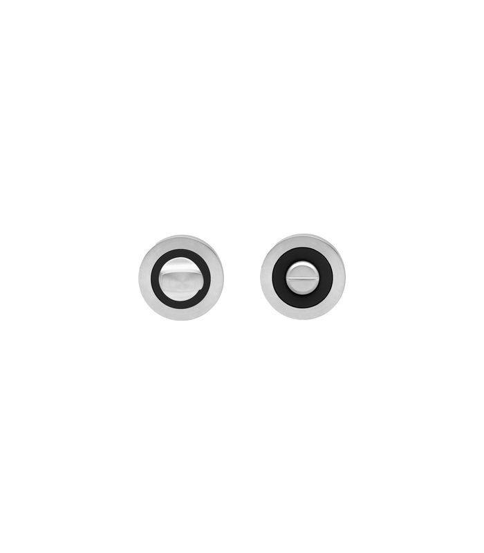Badverriegelung EZ1332 BAD 8mm Stift Ring kantig Edelstahl matt/Kosmos schwarz