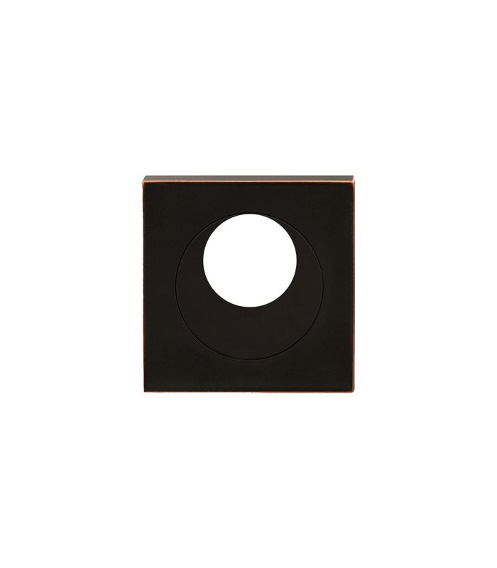 Drückerrosette EZ1340 KAV KABA 22,3 mm quadr. Edelstahl matt/Antik Bronze