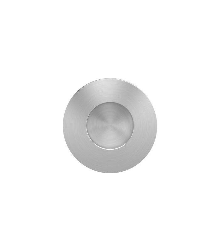 Schiebetürmuschelset 50mm Bohrung EZ 1706 Edelstahl matt für Glastüren BLIND