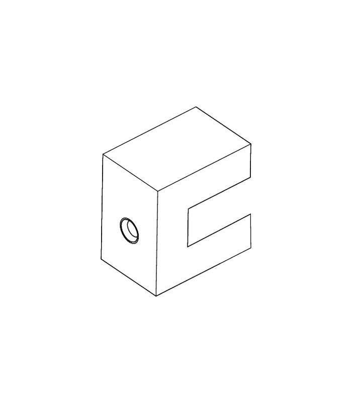Faltschiebe-Bohrlehre, für Stopper, Patio 6080, Stahl