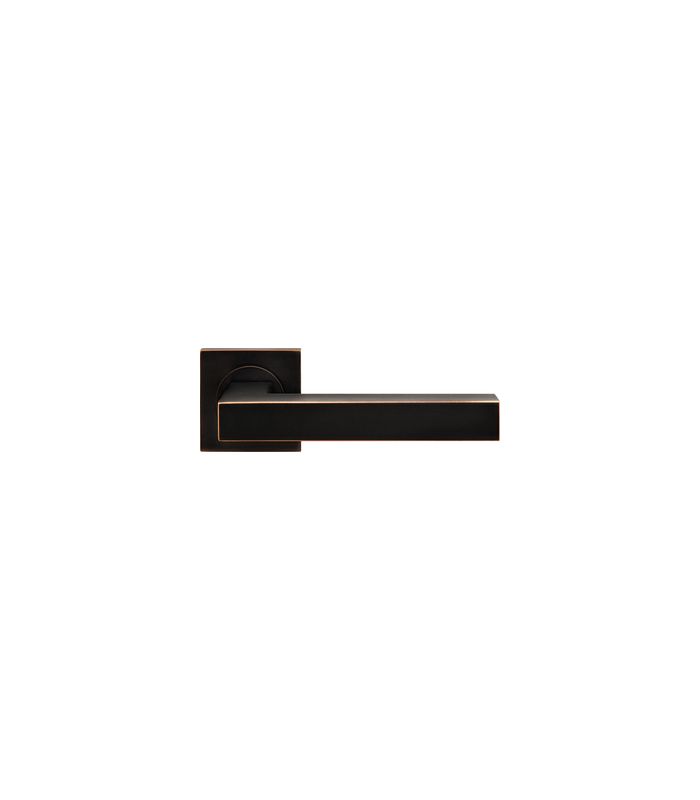 Drücker-Rosettengarnitur Seattle ER46Q OS ohne Schlüsselrosette Antik Bronze Optik