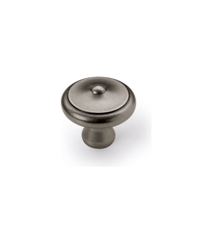 Möbel- Knopf, Fossa, 9112646, Durchmesser 40mm, Höhe 35,5mm, Zink, zinnoptik