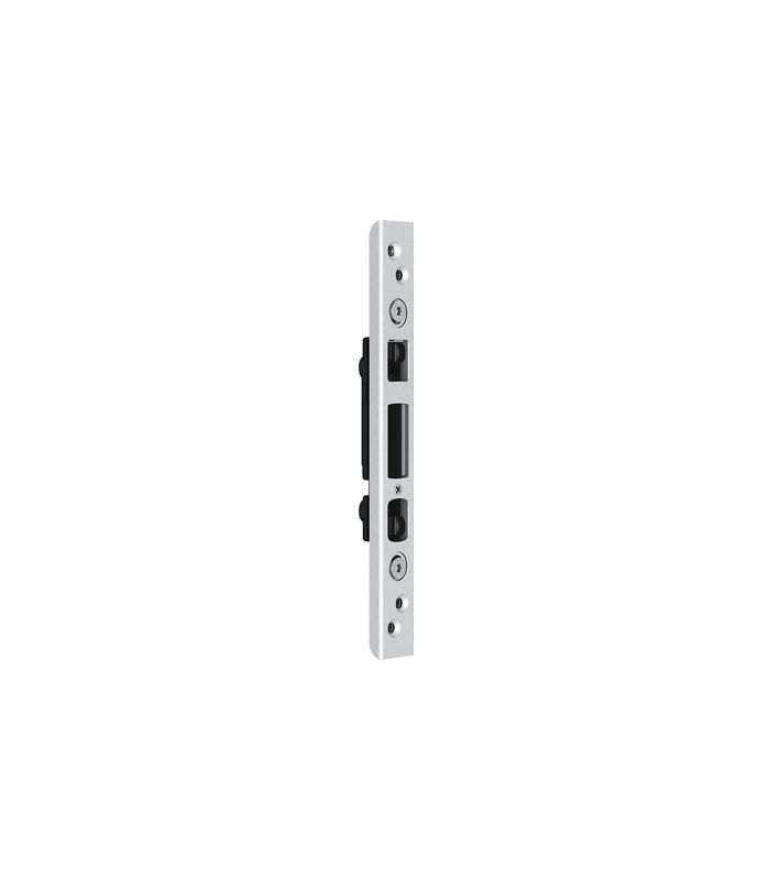 Schließblech für Typ 4/10/11 U26x8x220 Achse 13mm LS/RS Falzluft 4mm Silver