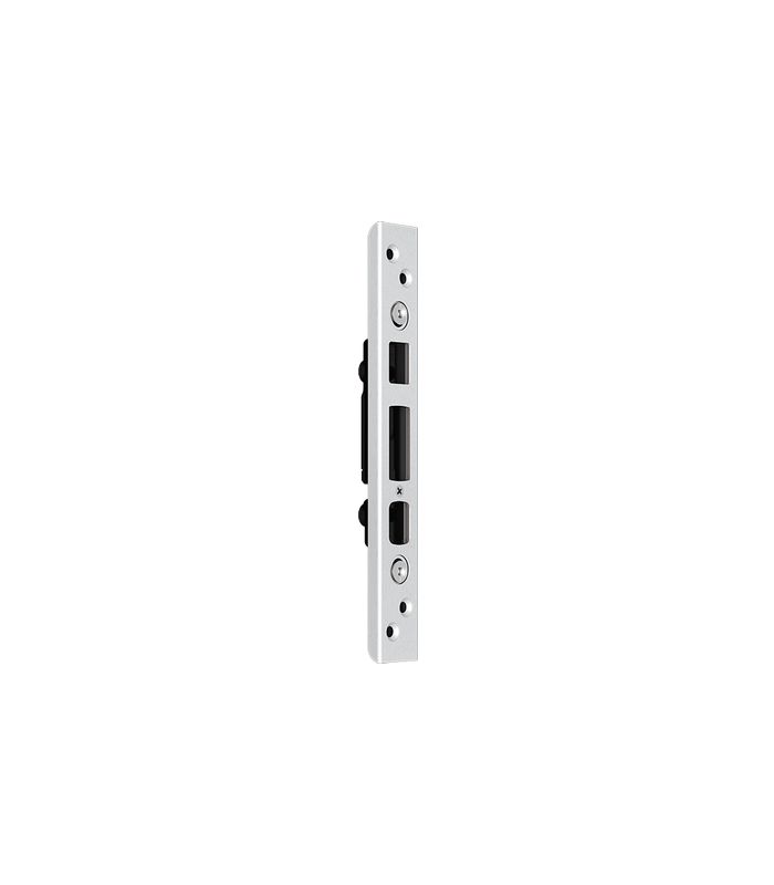 Schließblech für Typ 4/10/11 U30x8x220 Achse 15mm LS/RS Falzluft 4mm Silver