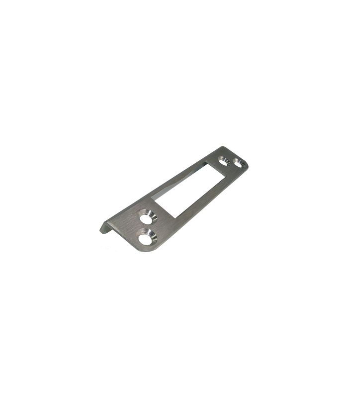 Winkelschliessblech 6895 für Glastür 20 x 10 x 100 x 1,5 mm Edelstahl matt