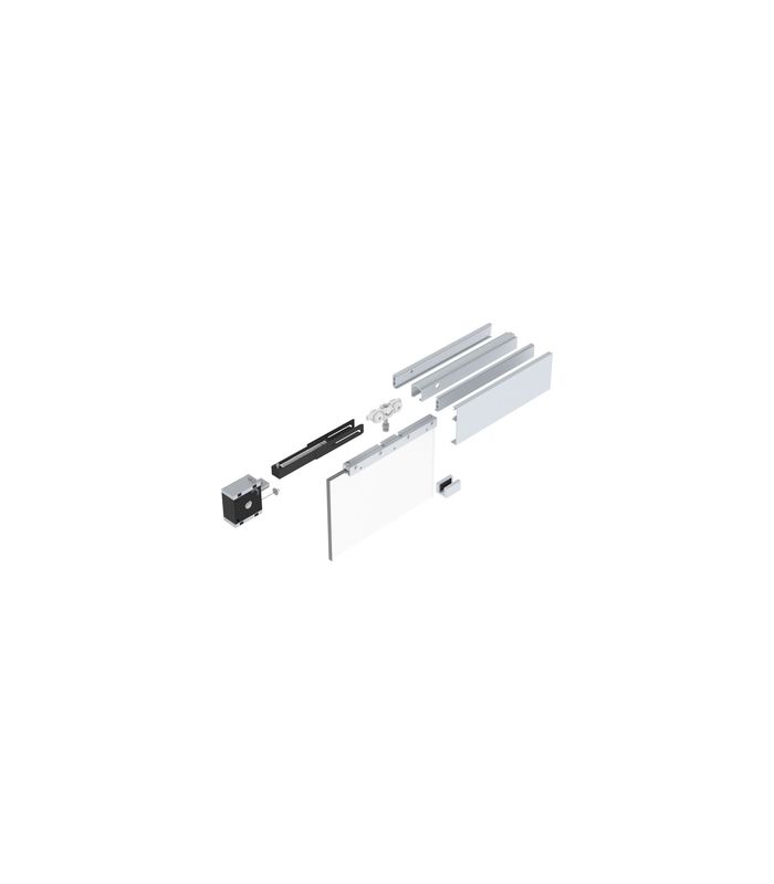 HELM MK-L 80 G160 Schiebegrt. EV1 eloxiert 1-flg. b.80 kg Glas 2000mm