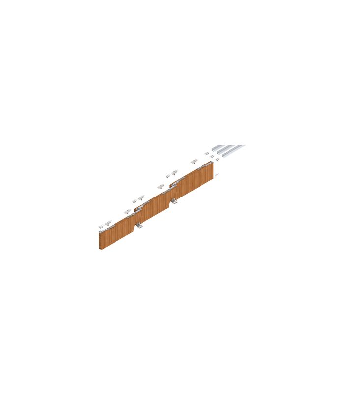 HELM MK-L 80 H131 Schiebegrt. EV1 eloxiert 3-flg. b.80 kg Holz 4000mm