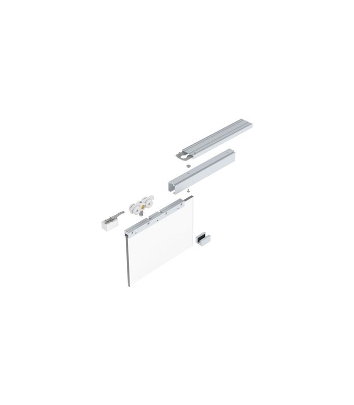 HELM MK-M 140 G169 Schiebegrt. EV1 eloxiert 1-flg. b.140 kg Glas 2500mm
