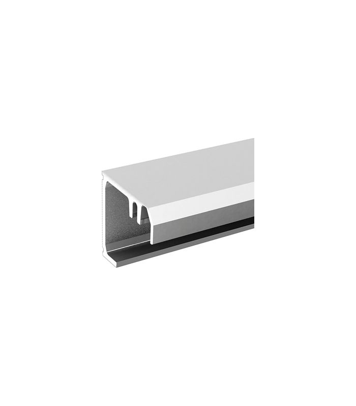 Schiebetür-Mont.schiene, 60, einspurig, 2100mm, Aluminium, Edelstahl opt., eloxiert