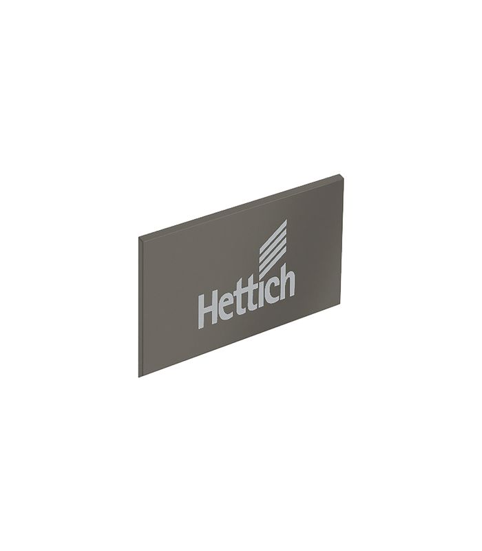 ArciTech Abdeckkappe, quarzgrau mit Hettich Logo
