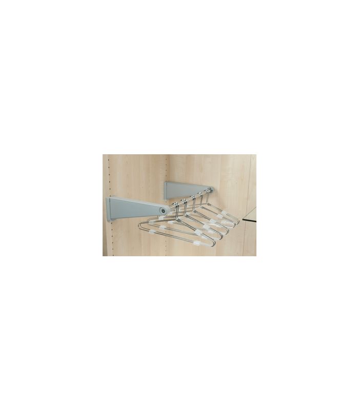 Kleiderstange alufarben ausziehbar 50-75 cm