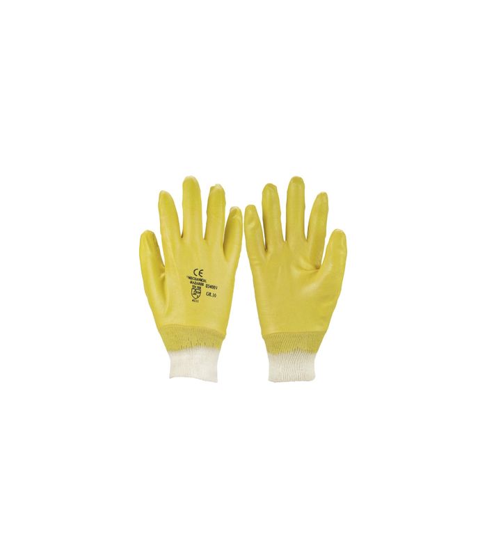 Handschuh, Nitril, Gr. 10, gelb