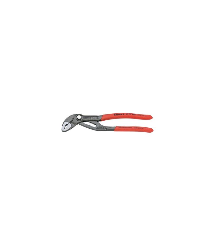 Wasserpumpenzange Cobra 8701180 mit Kunststoff-Griffen 180mm KNIPEX