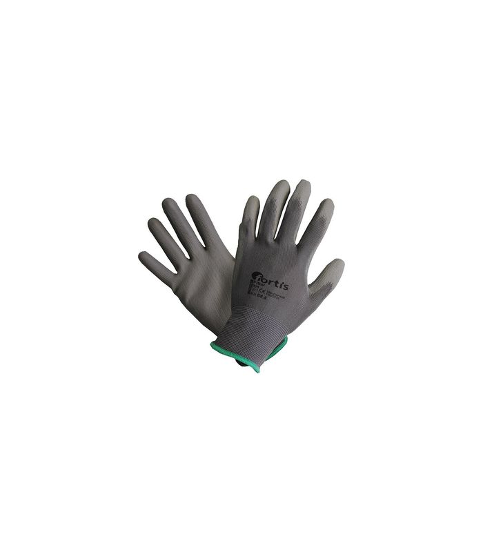 Handschuh Fitter, PU/Nylon, grau, Gr. 7 FORTIS