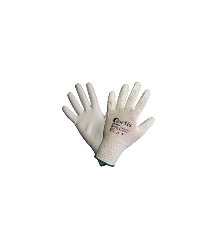 Handschuh Fitter, PU/Nylon, weiß, Gr. 7 FORTIS