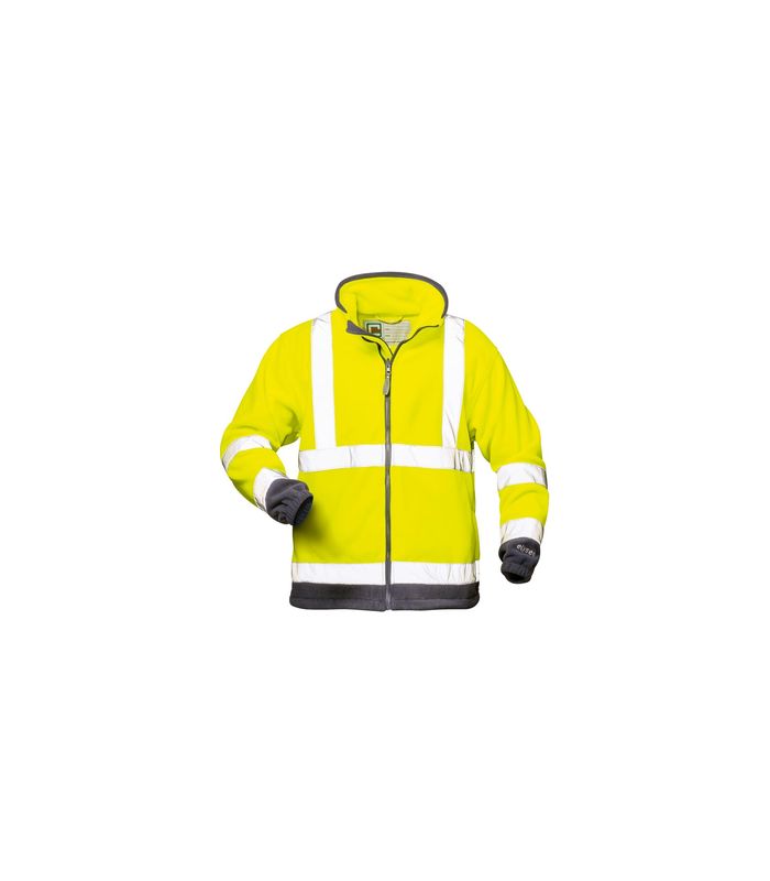 Warn-Fleecejacke ValentinGr. L, gelb-marine