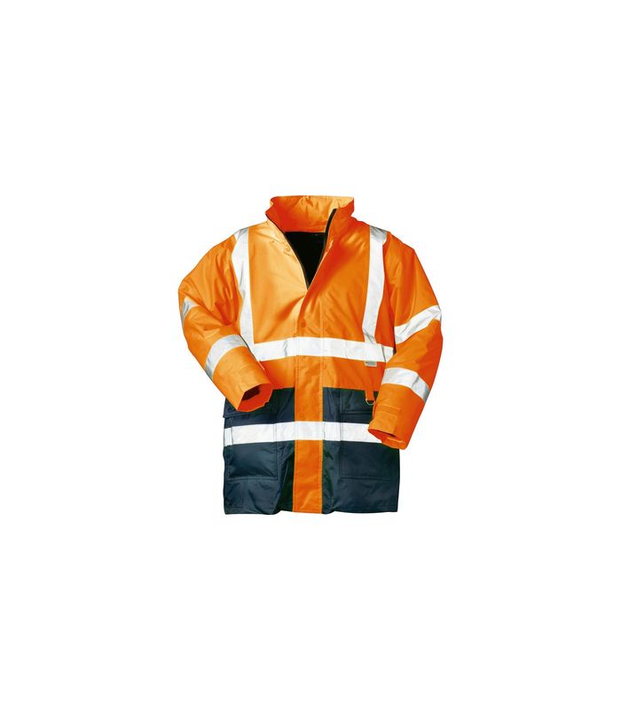 Warnparka, Gr. M, orange/blau